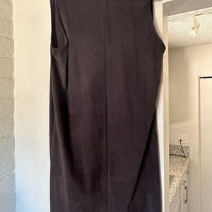 Black Velvet thigh length Vest
